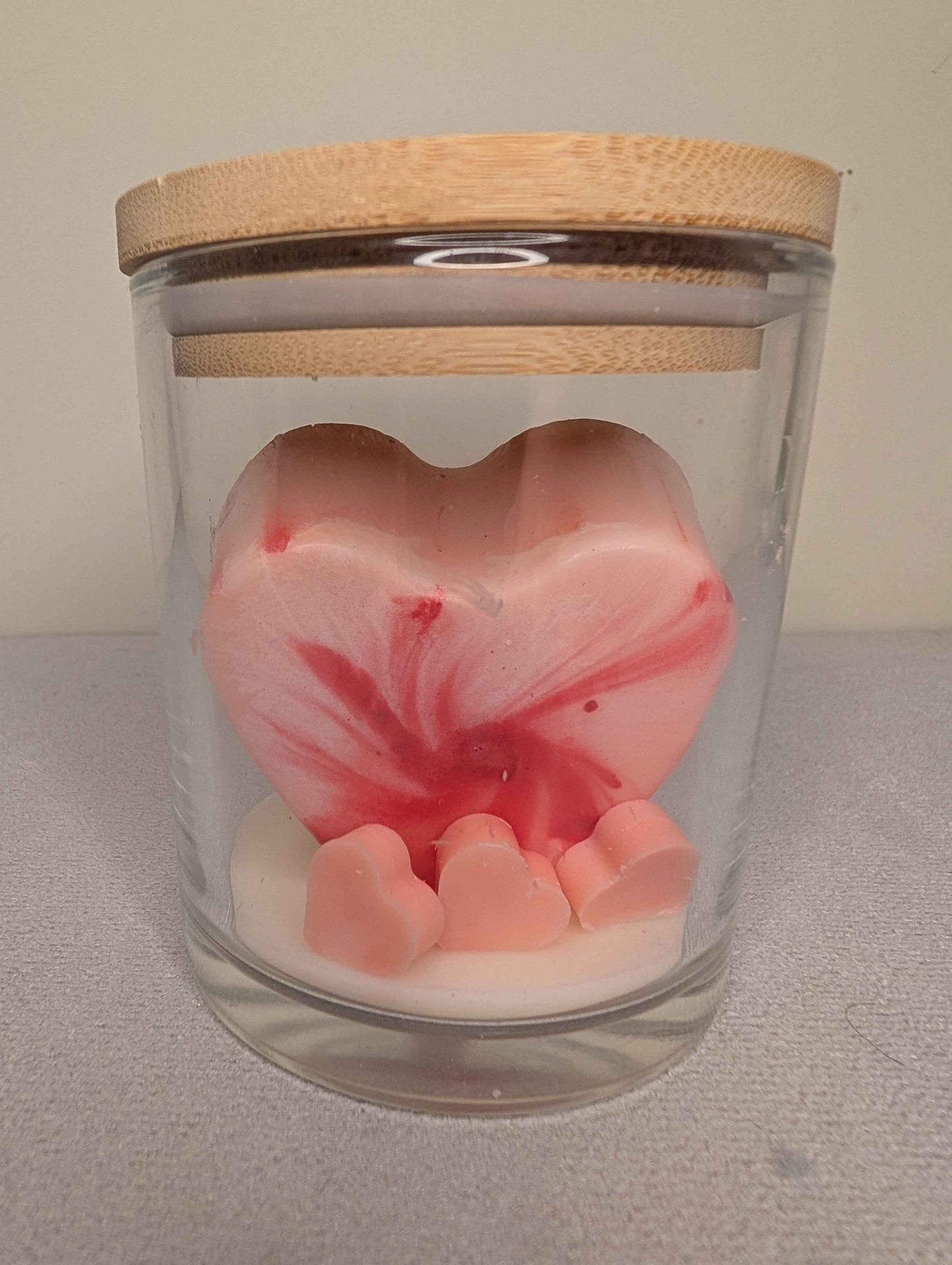 Heart Wax Melt, 10 OZ Glass