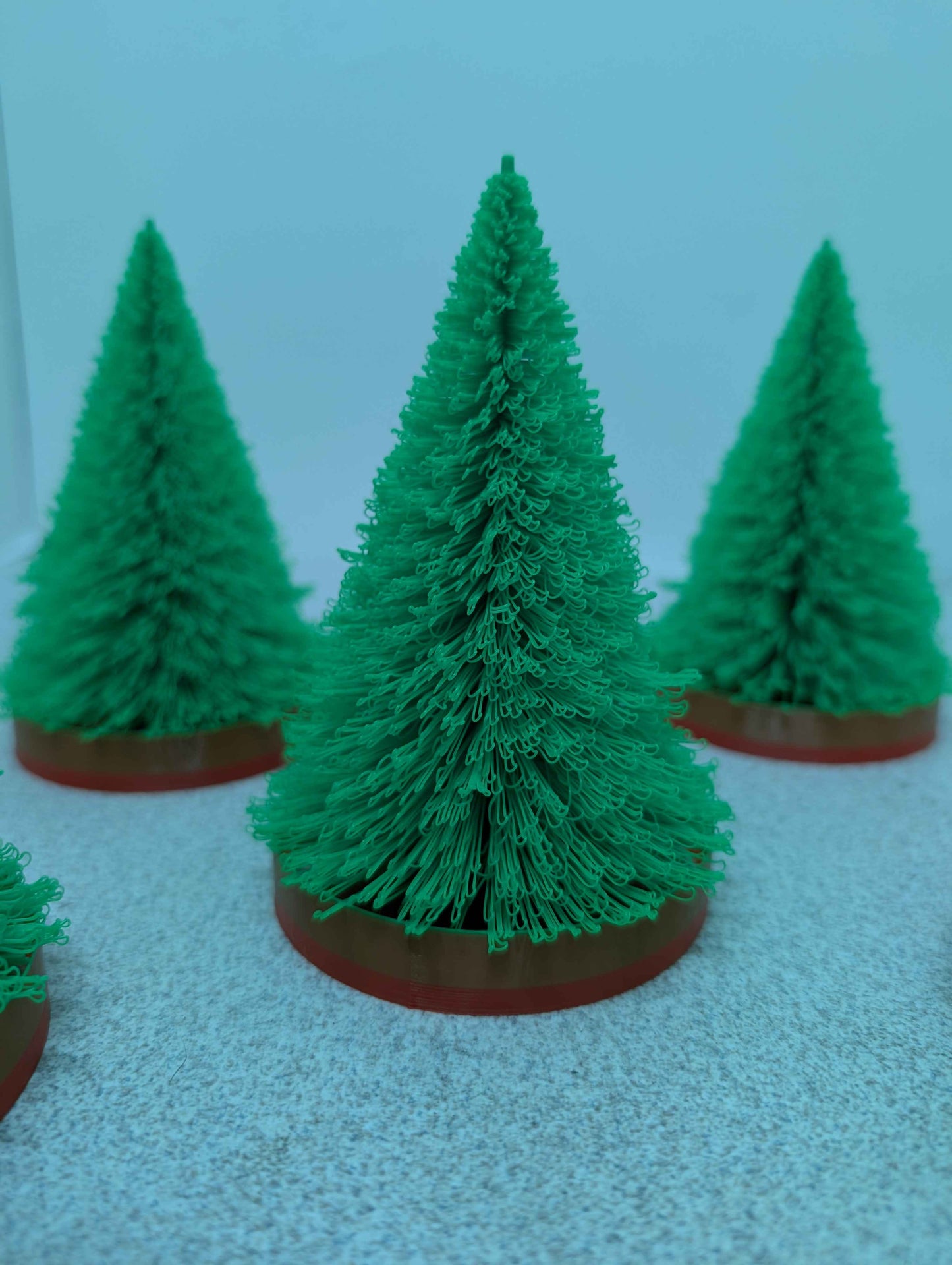 Christmas Mini Tree Lights, Christmas Village, Holiday Shelf Decor