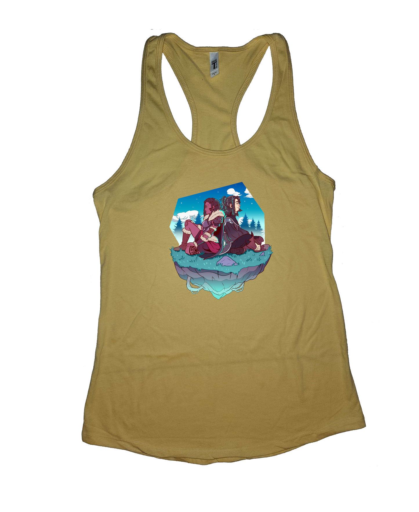 Draz and Richard back to back, Night, Tank Top, Women and Men style