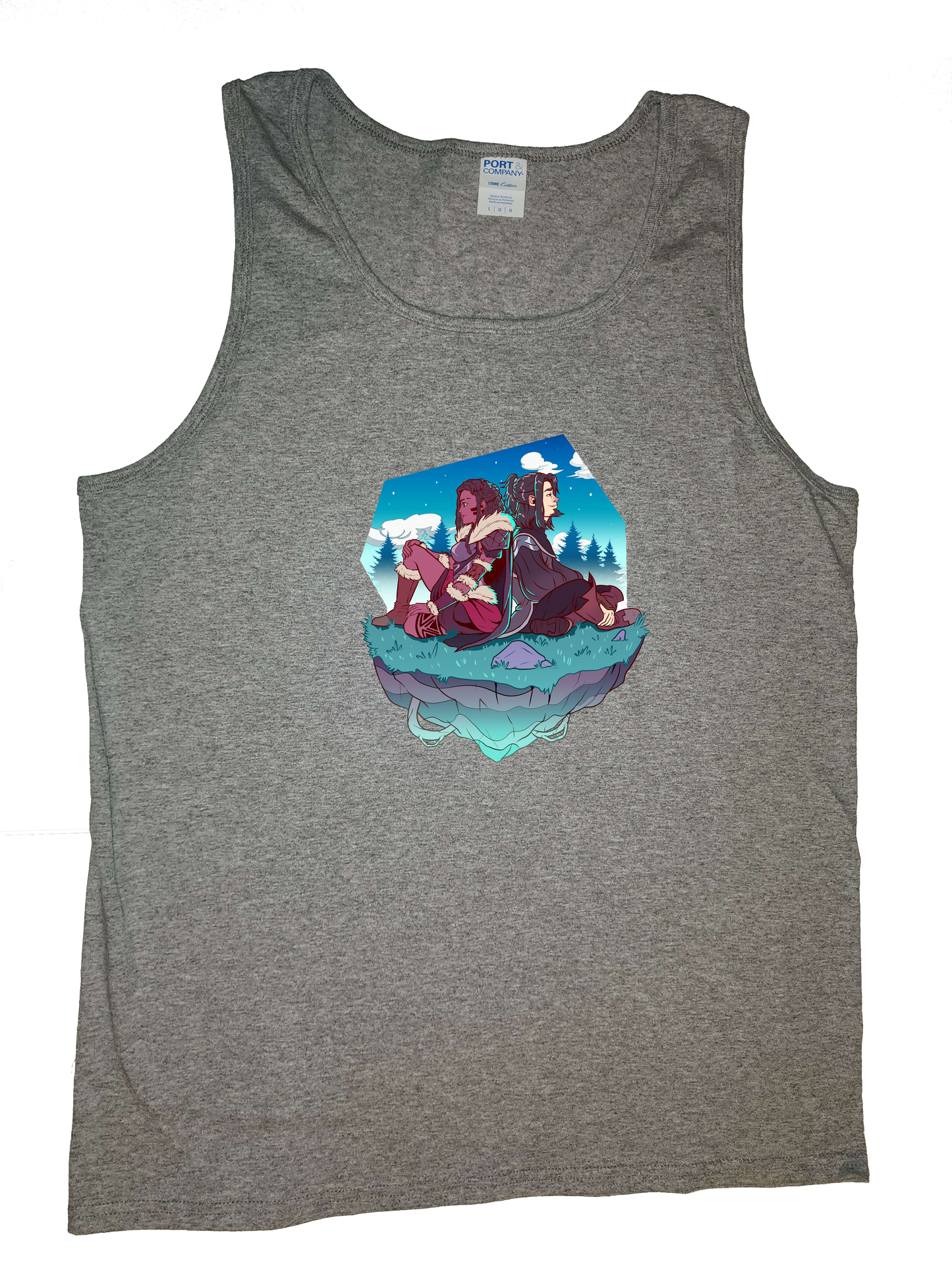 Draz and Richard back to back, Night, Tank Top, Women and Men style
