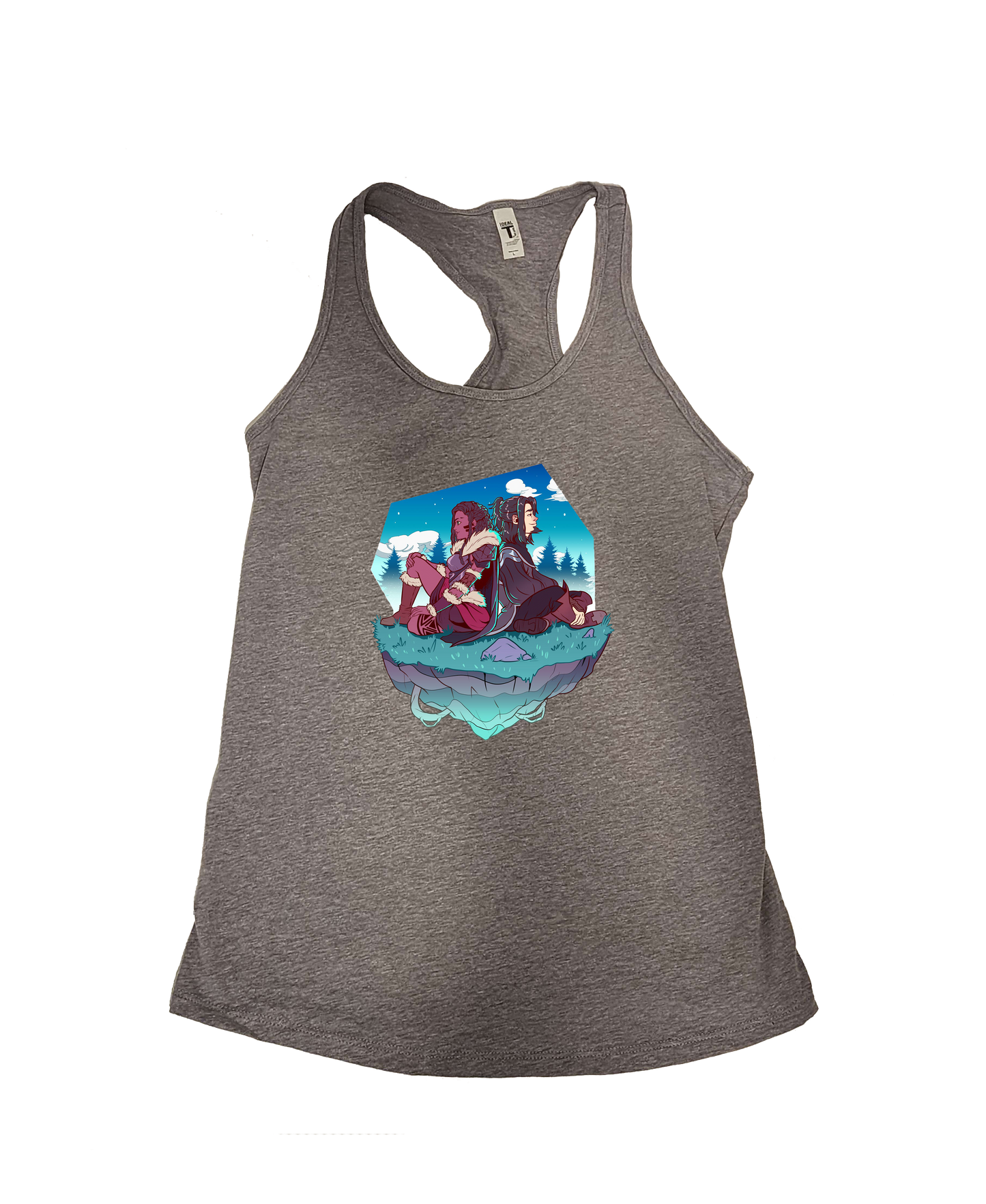 Draz and Richard back to back, Night, Tank Top, Women and Men style