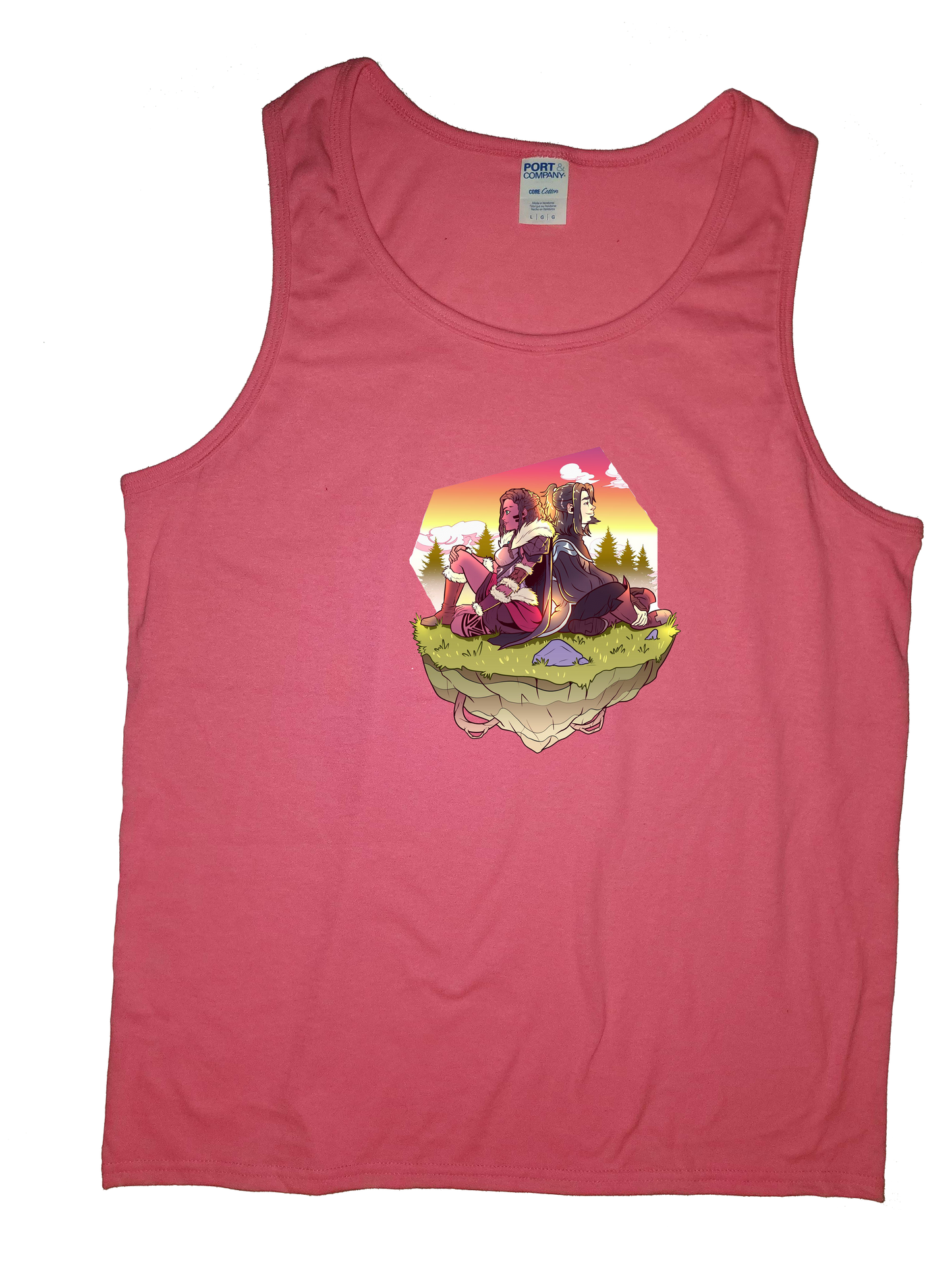 Draz and Richard back to back, Morning, Tank Top, Women and Men style