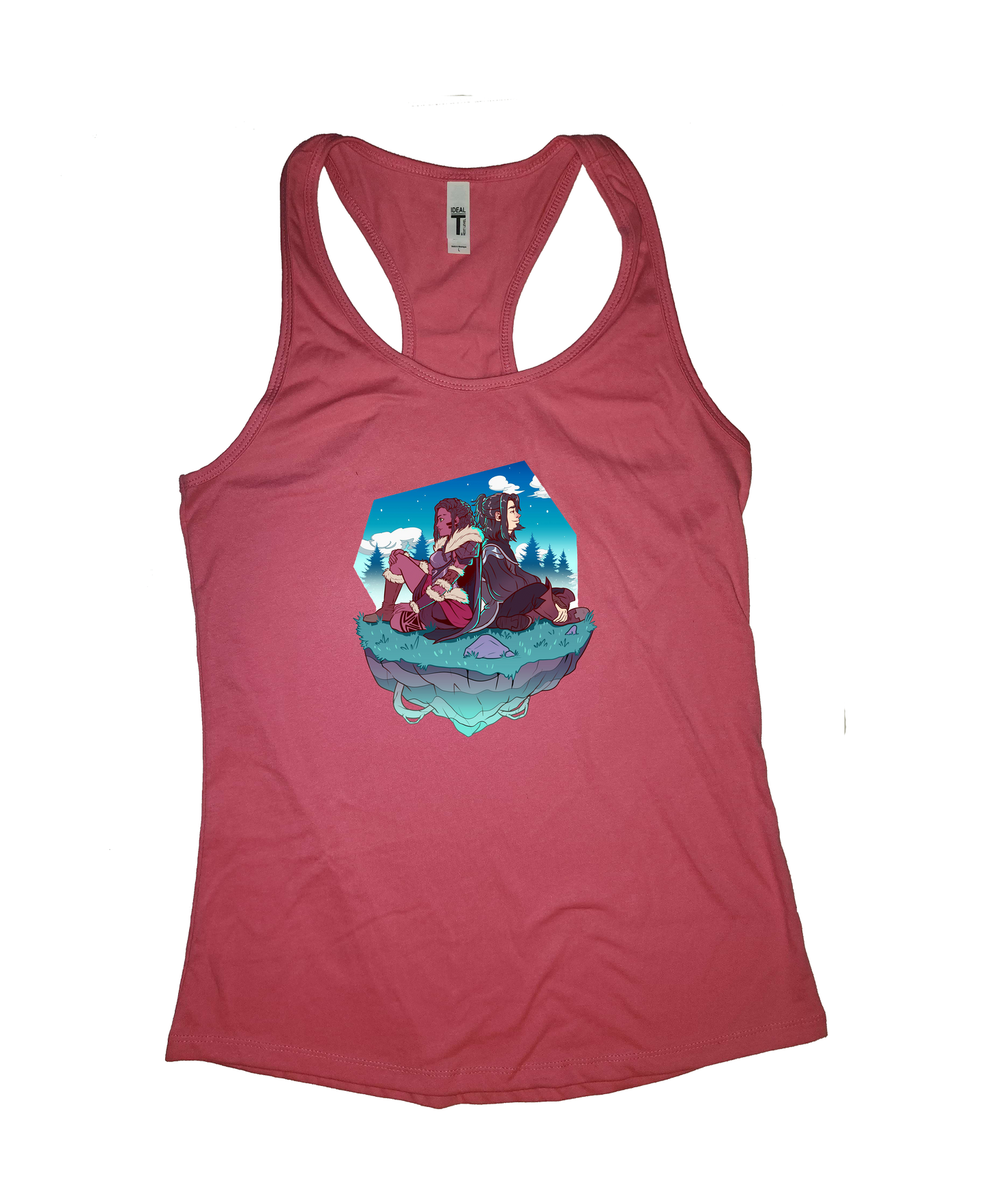 Draz and Richard back to back, Night, Tank Top, Women and Men style