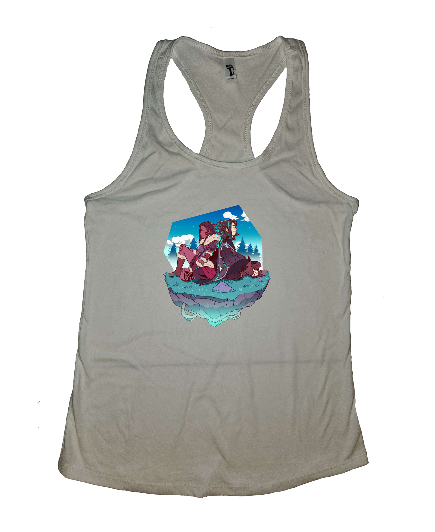 Draz and Richard back to back, Night, Tank Top, Women and Men style