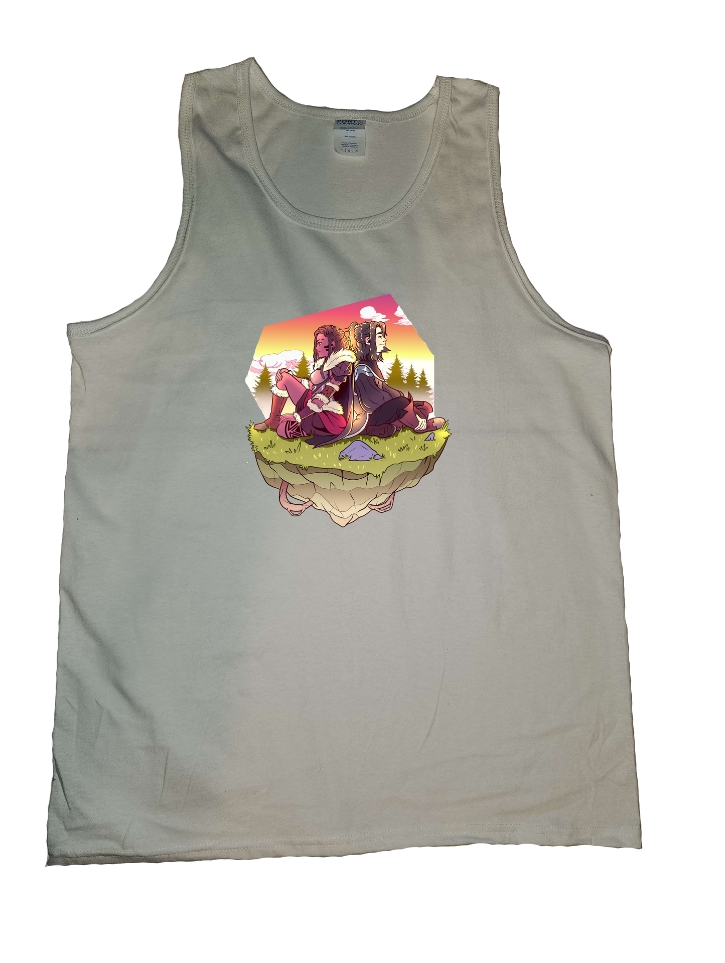 Draz and Richard back to back, Morning, Tank Top, Women and Men style