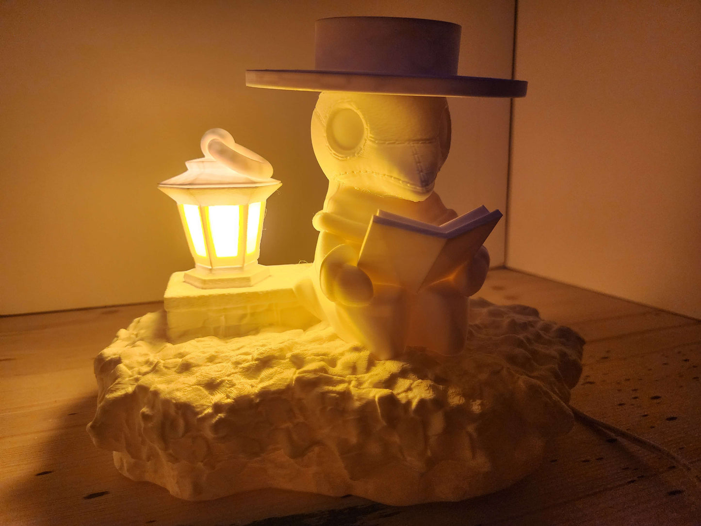 Plague Doctor Lamp, Gothic, Nightlight, Desk Decor
