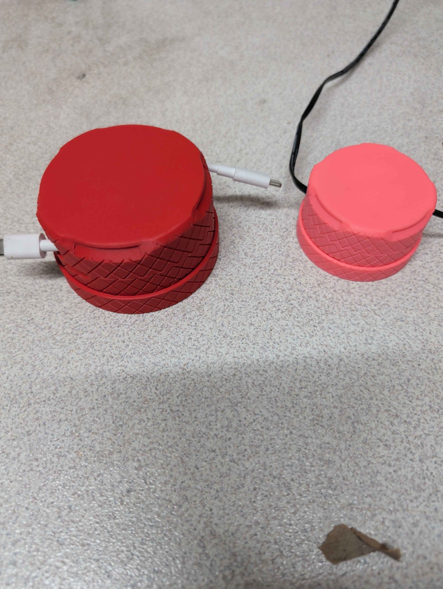 Cable Winder Storage Box, Cord Organizer for Desk, Compact Wire Holder for Charging Cables