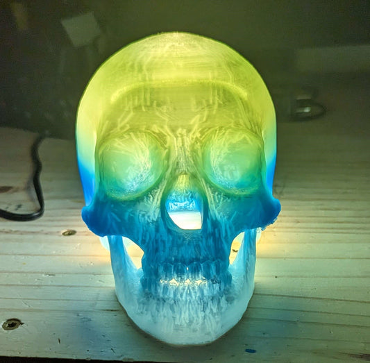 Skull Lamp, Desk decor, Night Light