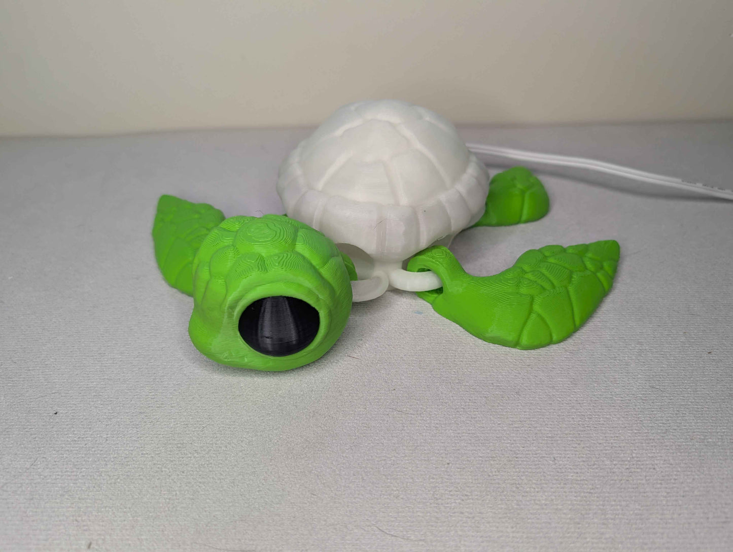 Sea Turtle Night Light, Lamp, Articulated, 3d Printed Desk Decor