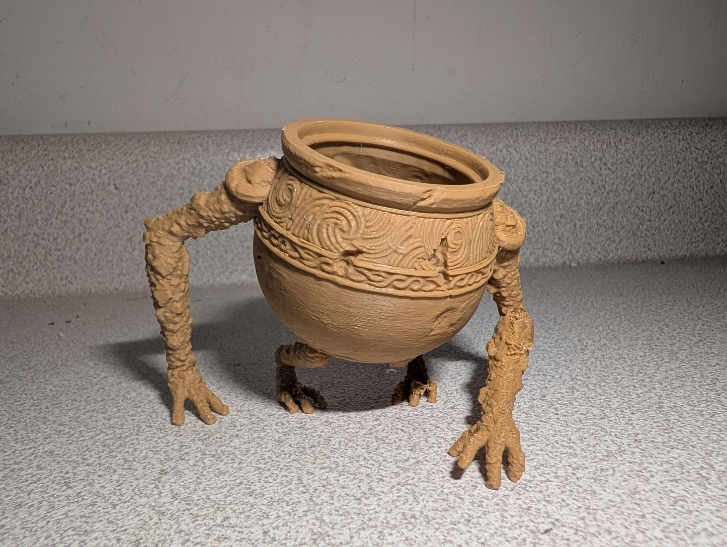 Pot Boy, Desk Decor, Statue, 3d Print,