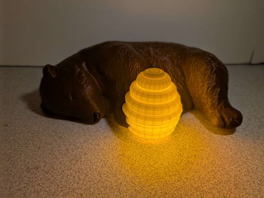 Honey Bear Lamp – Cozy Night Light, Desk Decor, Cute Animal Gift