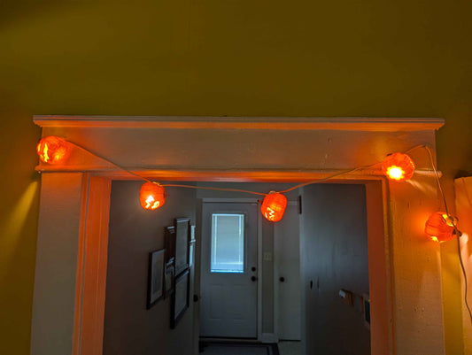 Halloween Hanging Lights, Pumpkin