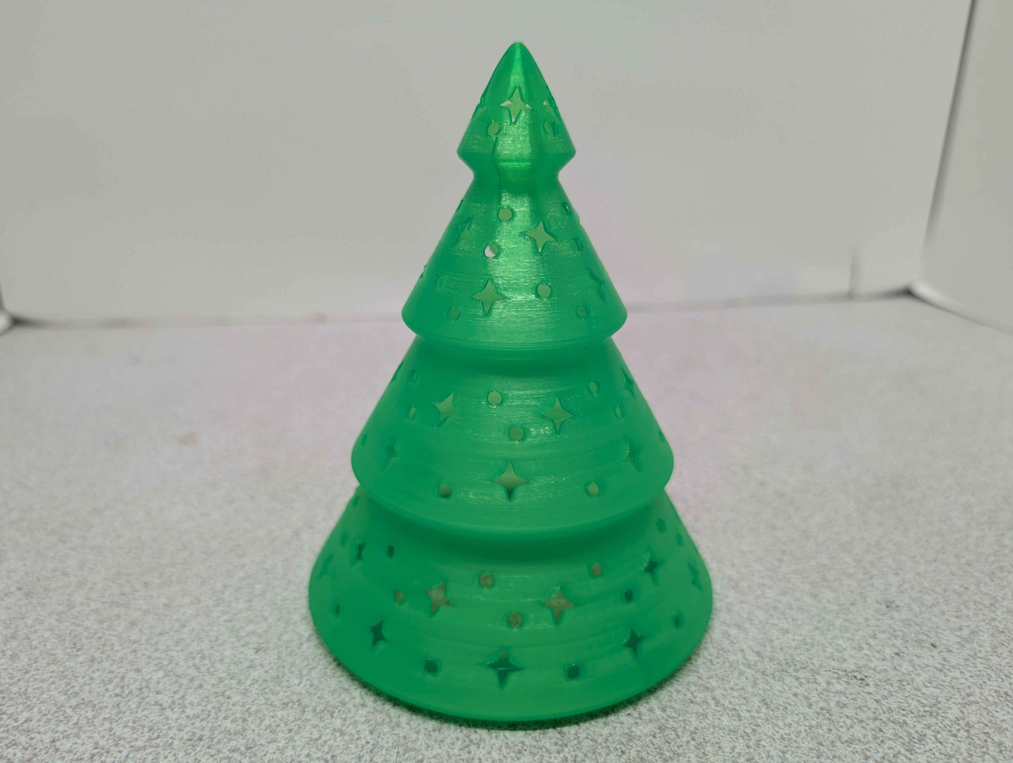 Christmas Light Up Tree, Cozy Glow,  Star and Diamond Cutouts