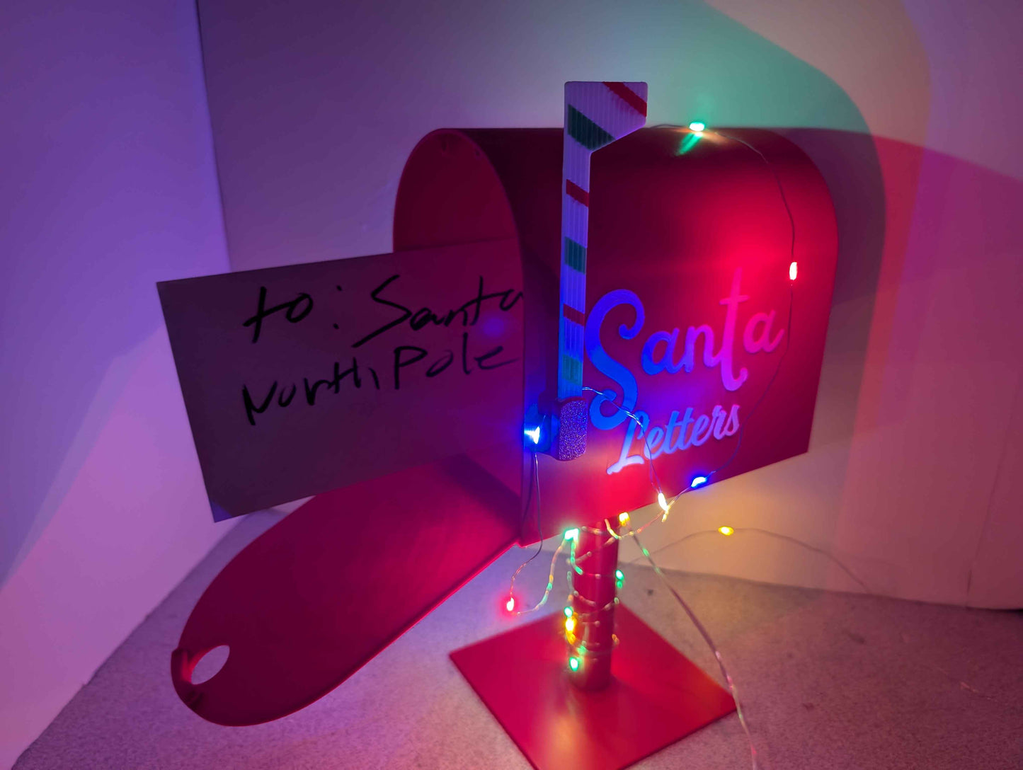 Christmas Santa Mailbox, Christmas Decor