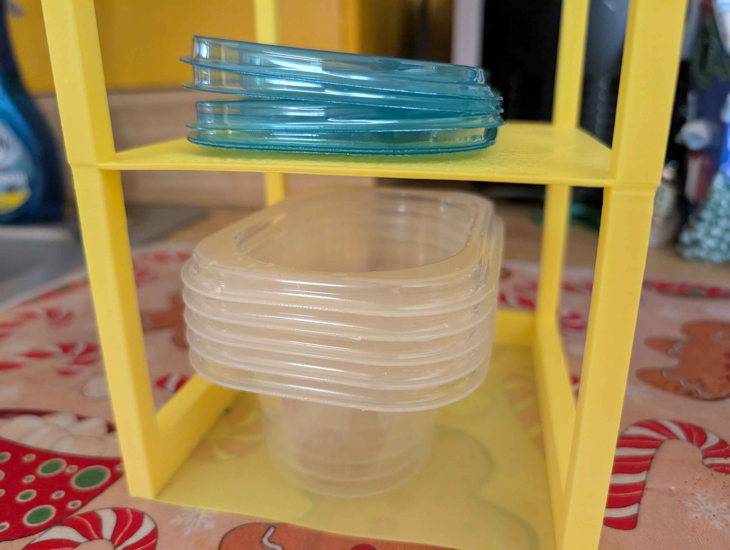 Stackable Storage Tub Rack – Utility Organizer for Plastic Bins, Kitchen, and Warehouse