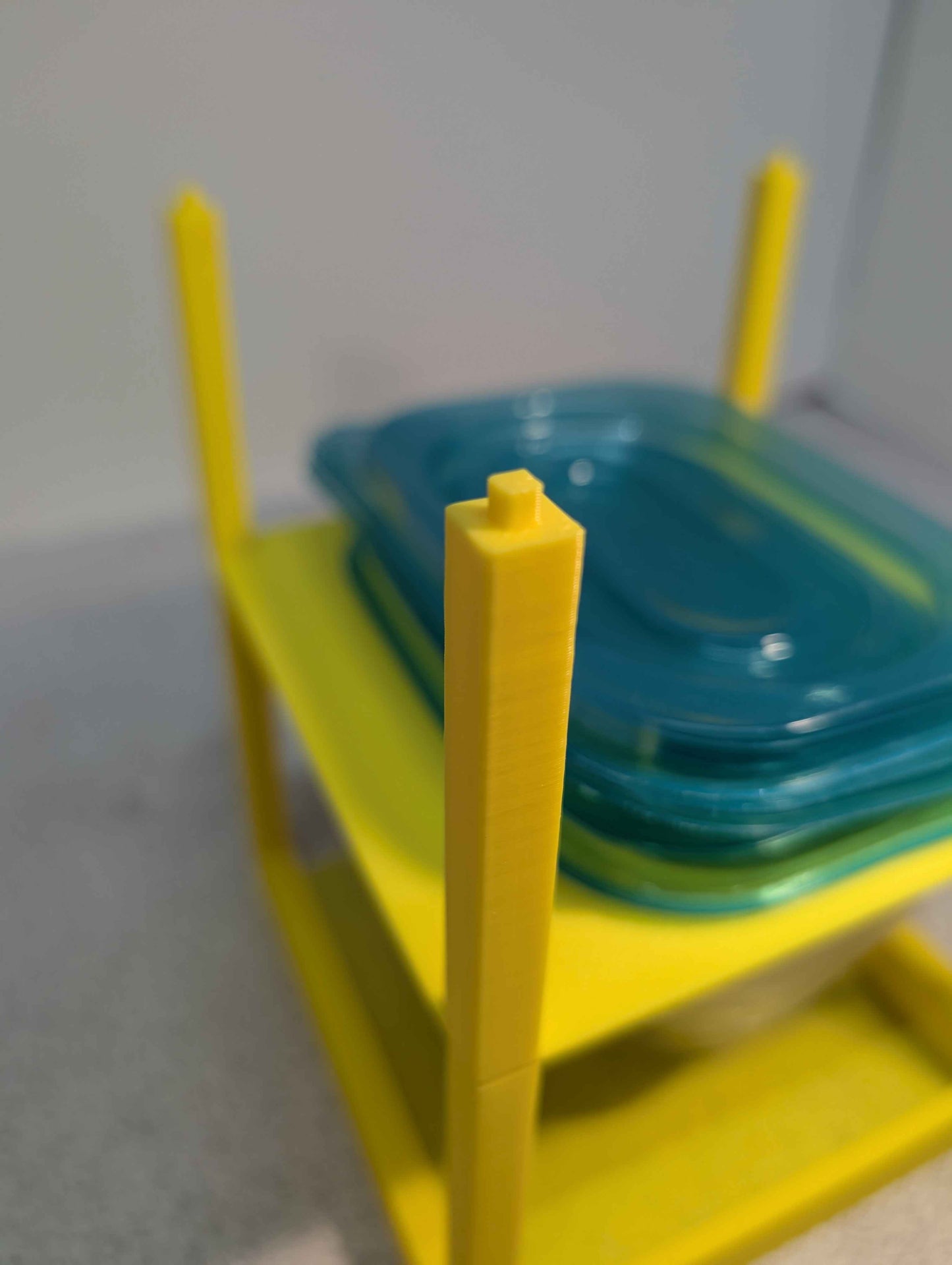 Stackable Storage Tub Rack – Utility Organizer for Plastic Bins, Kitchen, and Warehouse