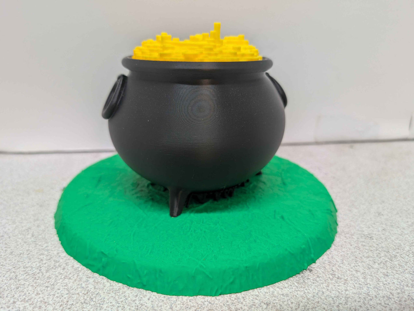 Pot of Gold Lamp, St. Patrick’s Day Night Light, Rainbow Lucky Decor