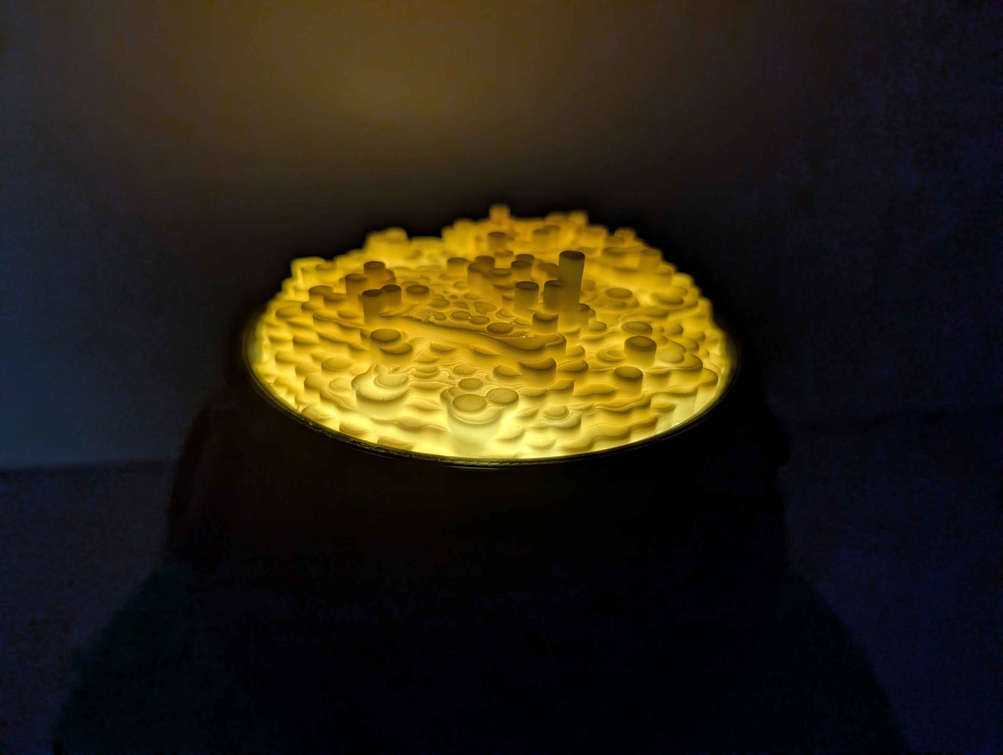 Pot of Gold Lamp, St. Patrick’s Day Night Light, Rainbow Lucky Decor