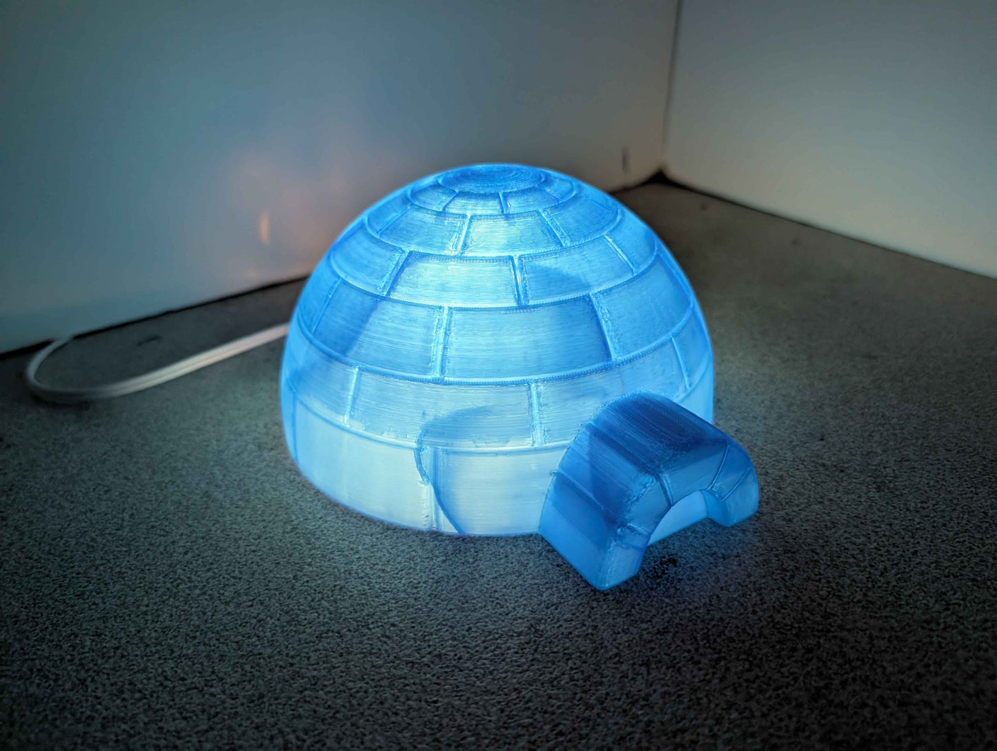 Igloo Night Light, Arctic Lamp, Cozy Winter Nursery Decor