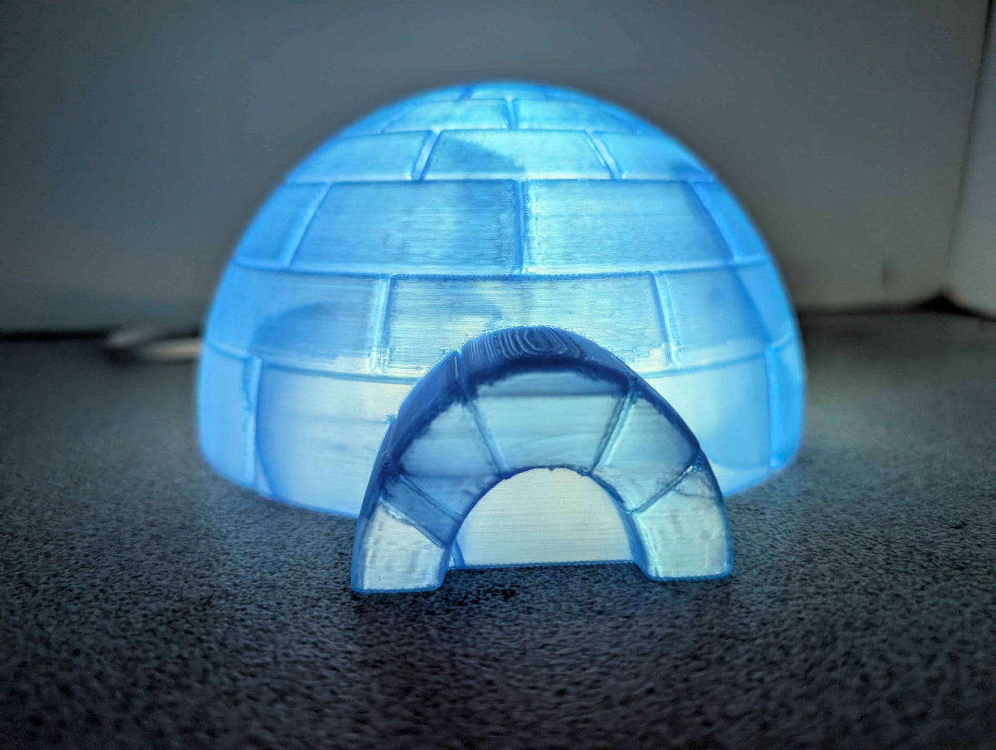 Igloo Night Light, Arctic Lamp, Cozy Winter Nursery Decor