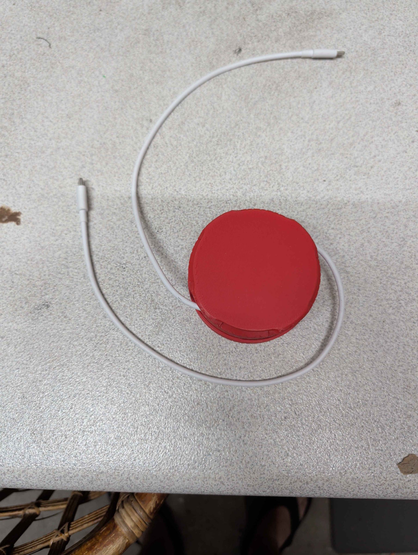 Cable Winder Storage Box, Cord Organizer for Desk, Compact Wire Holder for Charging Cables