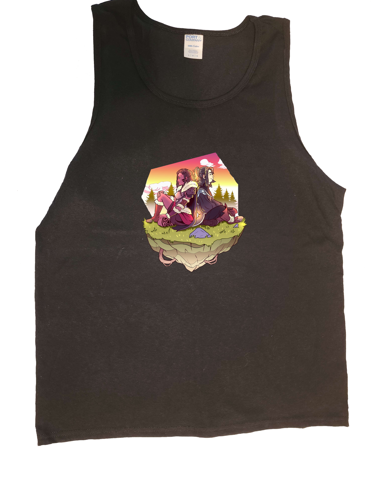 Draz and Richard back to back, Morning, Tank Top, Women and Men style