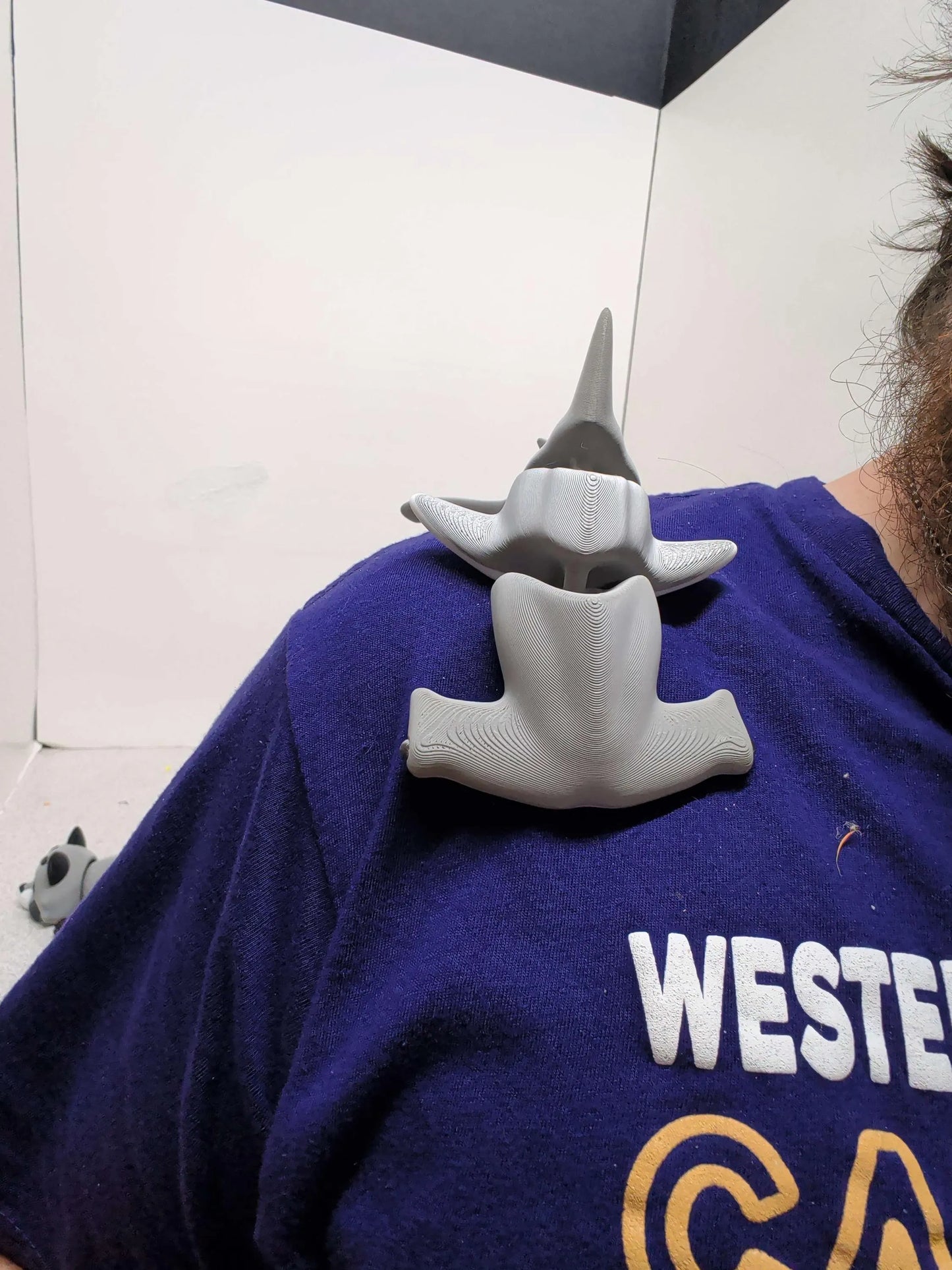Hammerhead Shark Articulated Toy, 3D Printed Poseable Shark, Fidget Desk Pet
