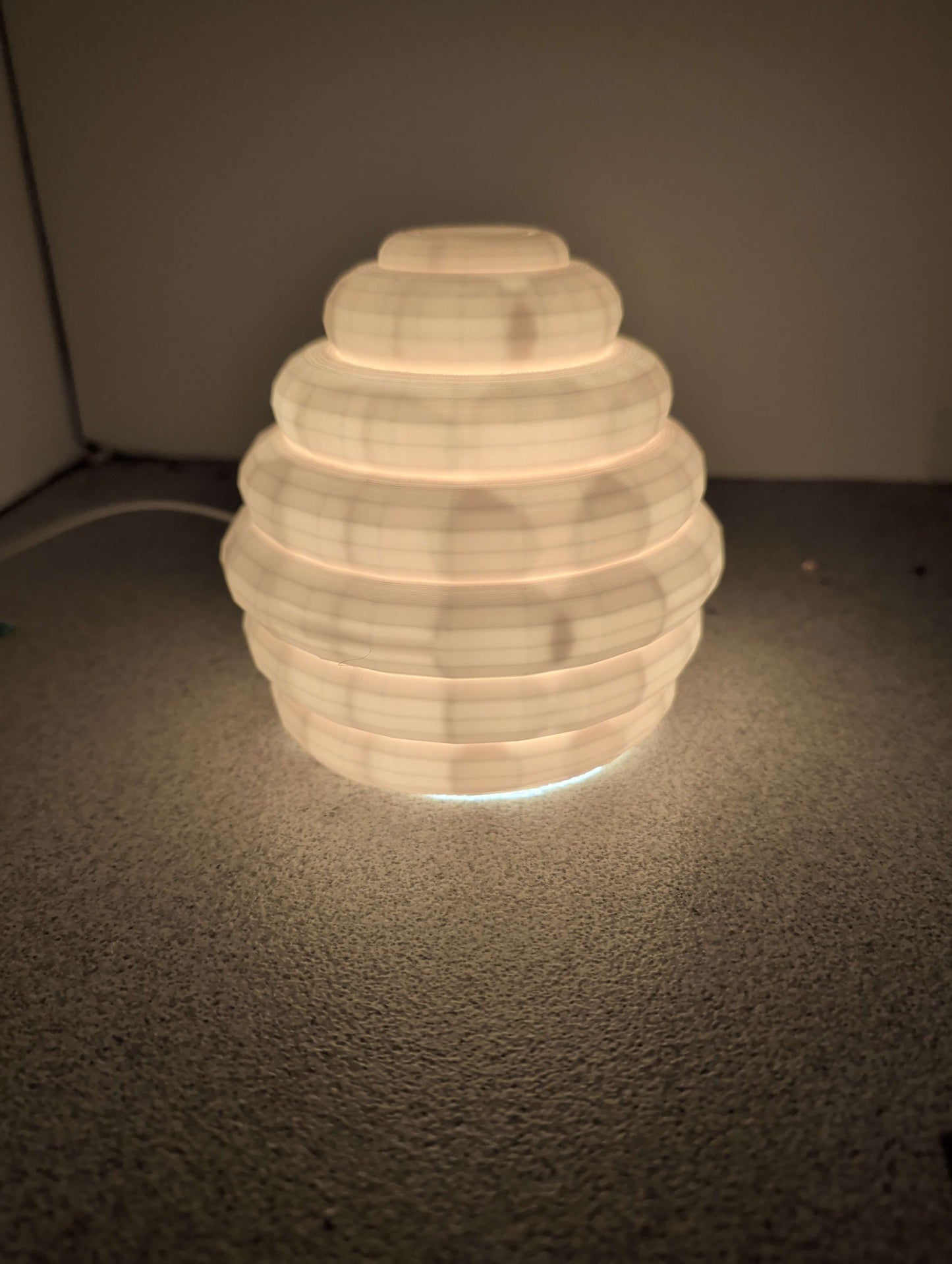 Honeycomb Lamp – 3D Printed Honeycomb Night Light – Bee Hive Ambient Light