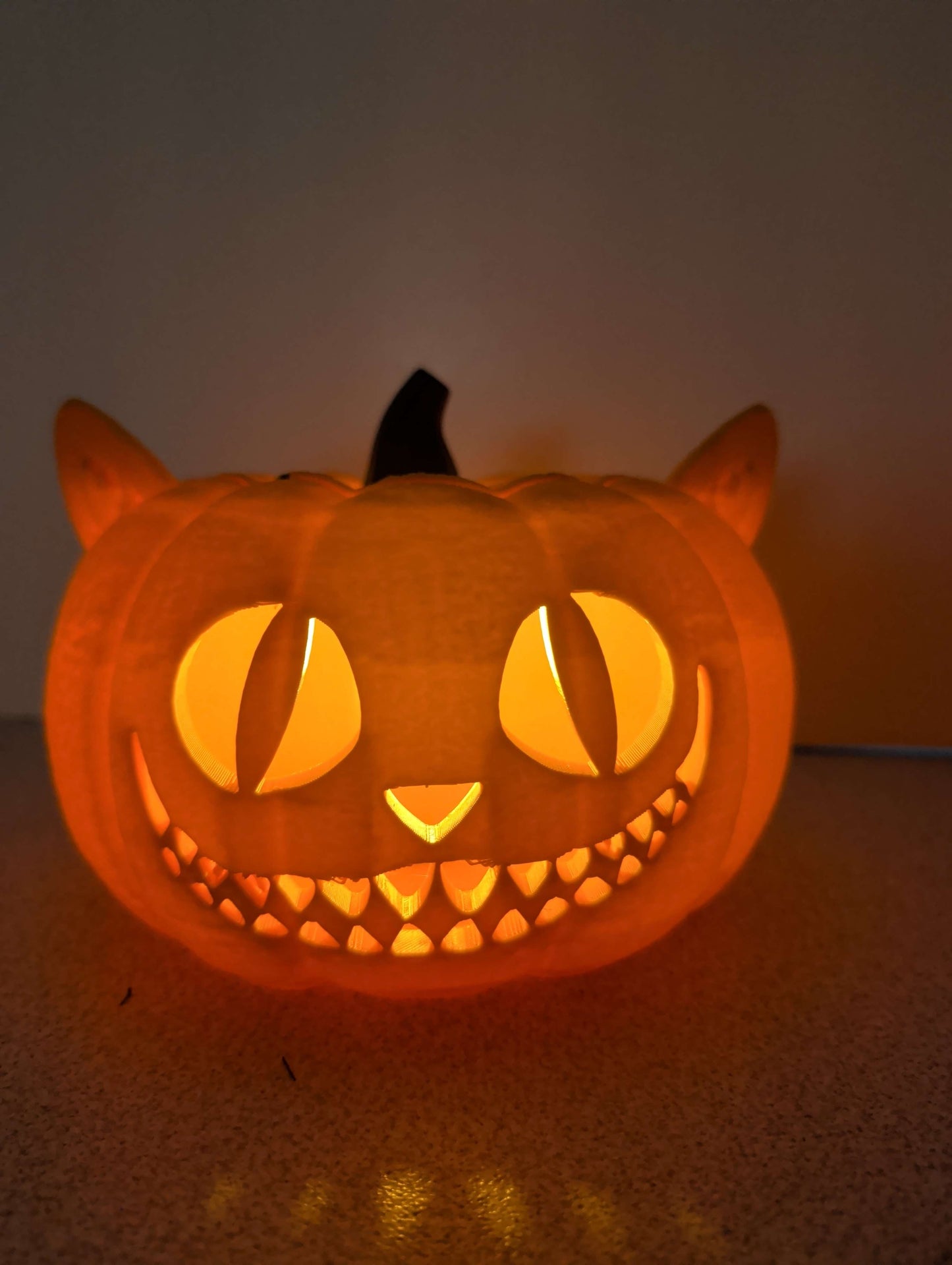 Halloween, Cat-O-Lantern, Light or Candle, The Cheshire Cat,
