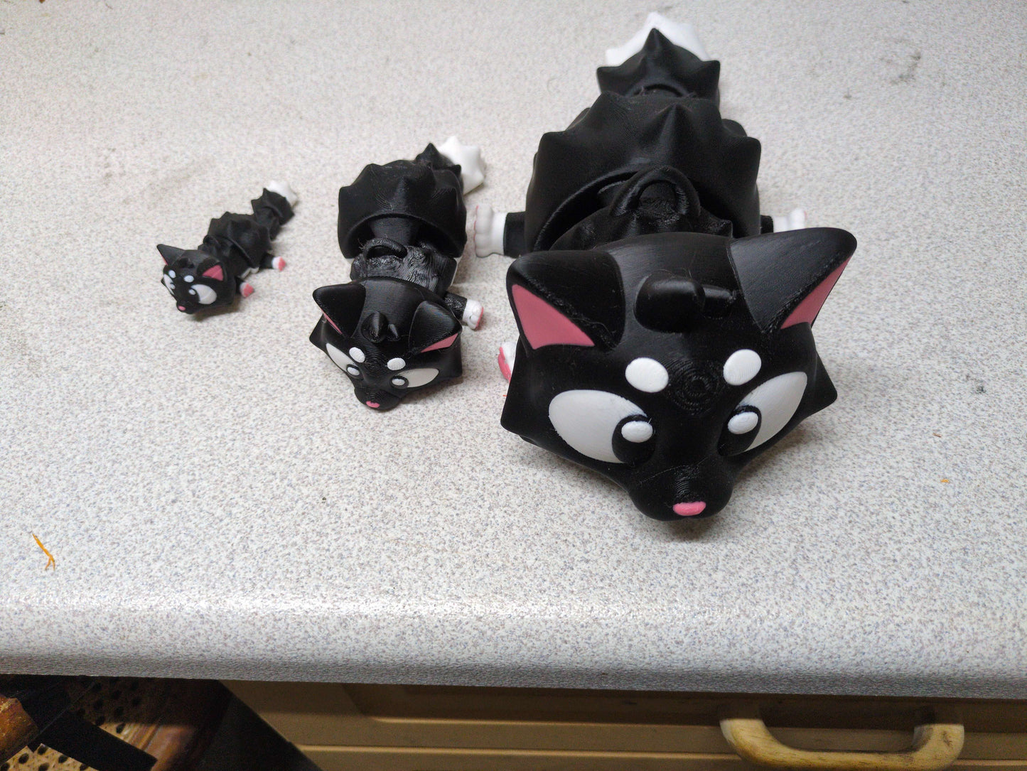Cats, Articulated, Fidget, Cute, 3d Print