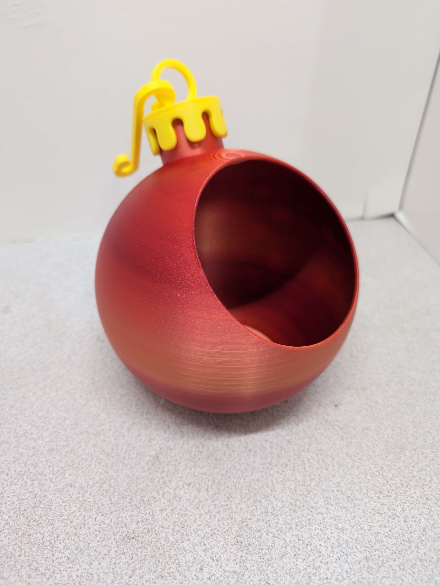 Christmas Ornament Candy Bowl – Cute Santa Design, Holiday Decor