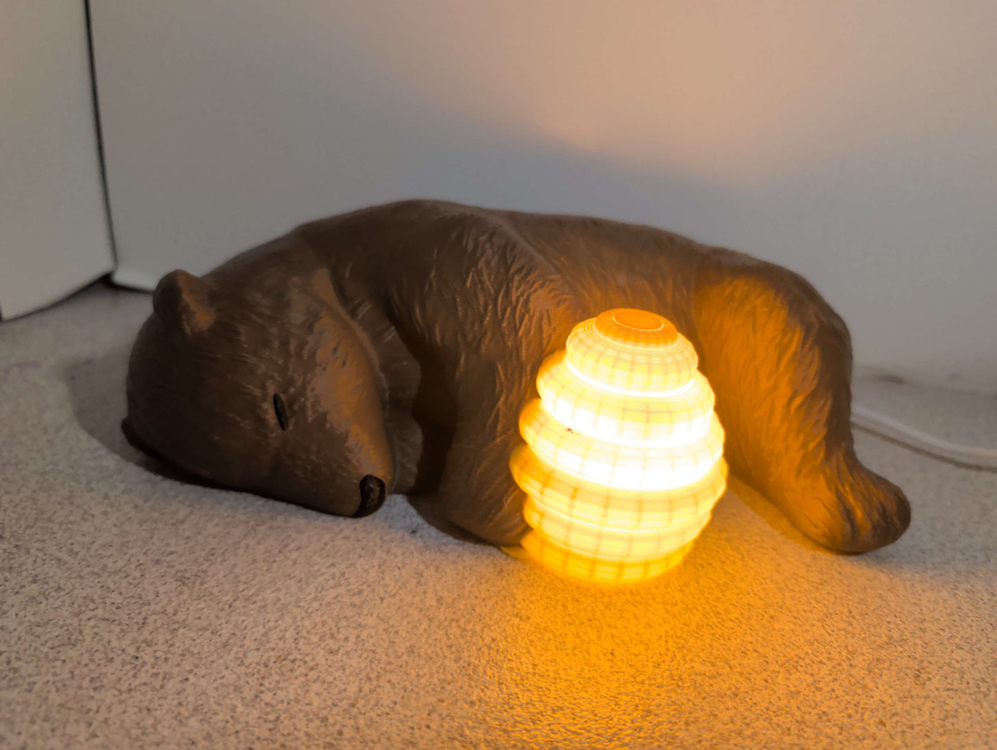 Honey Bear Lamp – Cozy Night Light, Desk Decor, Cute Animal Gift